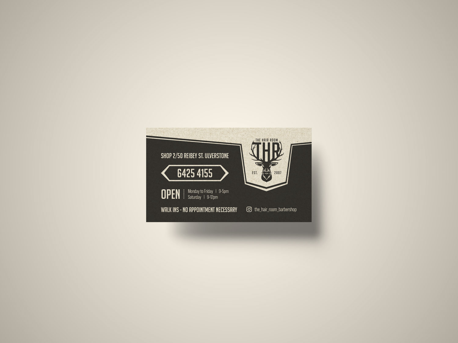 The Hair Room Barber Shop Business Cards