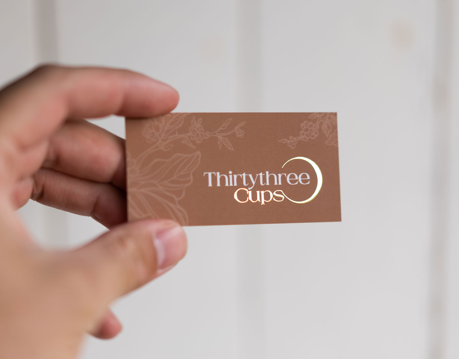 Thirty Three Cups Business Cards